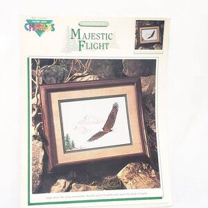 Bald Eagle Majestic Flight Cross Stitch Leaflet Book 1990 Color Charts 00905
